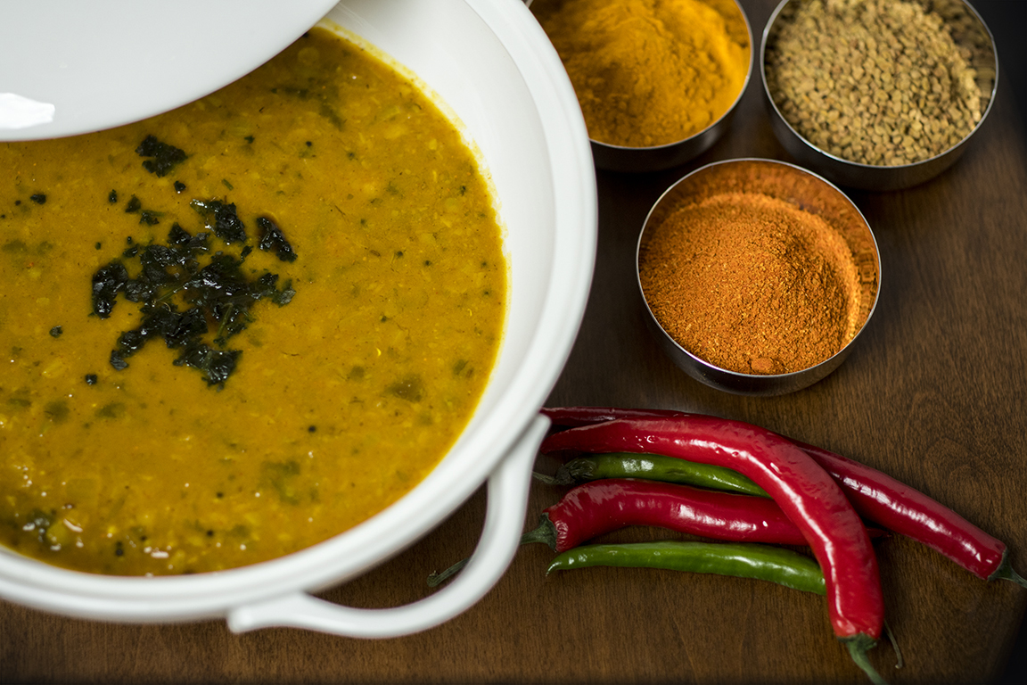 Sambar-Spiced lentil curry